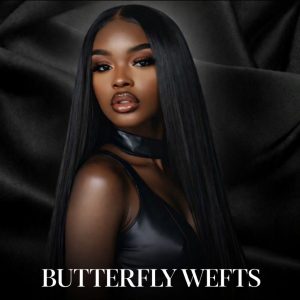 Butterfly weft hair extensions