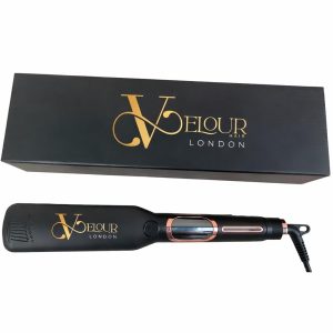Smooth Glide Wide Hair Straighteners for natural hair and extensions